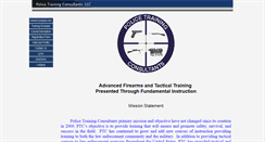 Desktop Screenshot of policetrainingconsultants.com